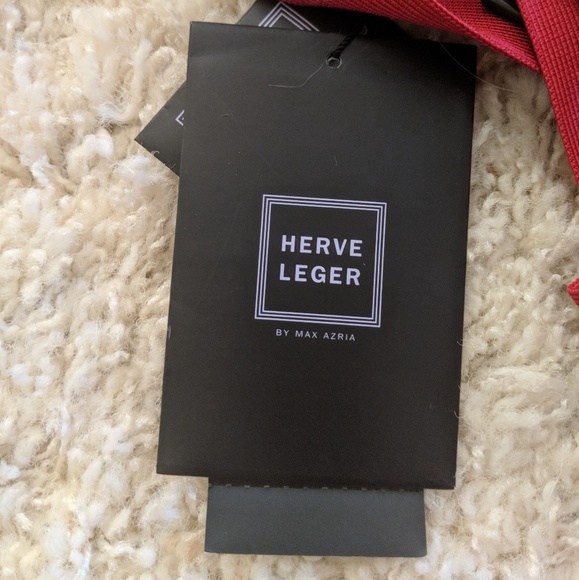 Herve Leger " zinnia" in lipstick red - Picture 3 of 3